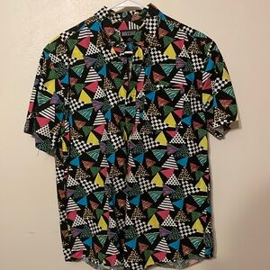 ‘90s themed button up - Medium